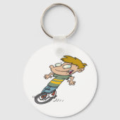 男おもしろい子乗用一輪車 キーホルダー (裏面)
