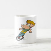 男おもしろい子乗用一輪車 コーヒーマグカップ