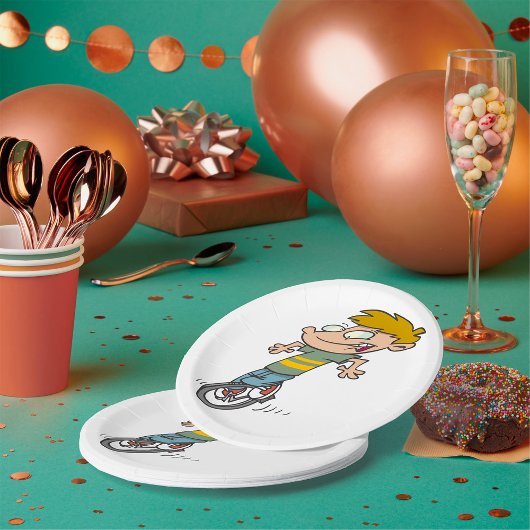 男おもしろい子乗用一輪車 ペーパープレート