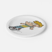 男おもしろい子乗用一輪車 ペーパープレート (アングル)