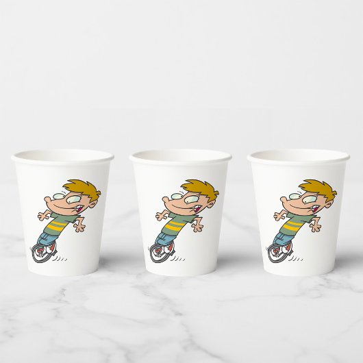 男おもしろい子乗用一輪車 紙コップ