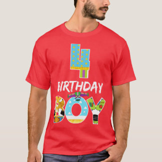 男おもしろい子向けトイ4thバースデーストーリーBday Gift Tシャツ