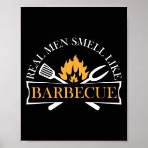 男おもしろい実在はバーベキューBbqグリリングMaのような匂い ポスター