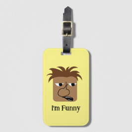 男おもしろい怒顔おもしろい漫画 ラゲッジタグ