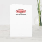 男おもしろい性のハッピーバースデー息子 カード (裏面)