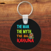 男おもしろい神話の大きなカフナの男性のTiki F キーホルダー (正面)