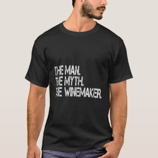 男おもしろい神話ワインメーカーのヴィントナー Tシャツ