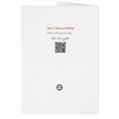 男お洒落と女のユーモアのある誕生日 (裏面)