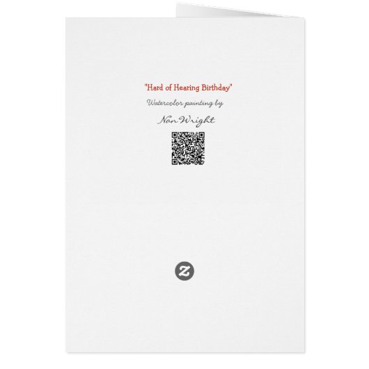 男お洒落と女のユーモアのある誕生日 (裏面)