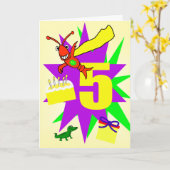 男お洒落子5誕生日 カード (黄色い花)