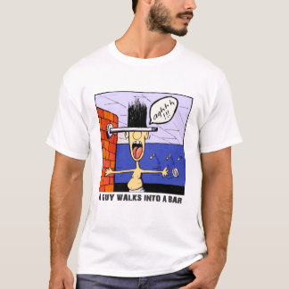 男がバーTシャツに入る Tシャツ