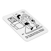 男がロードローラー漫画を運転おもしろい中 マグネット (右側)