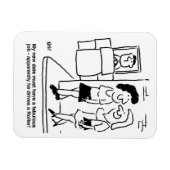 男がロードローラー漫画を運転おもしろい中 マグネット (横)