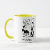 男が一日中食べ過ごす朝食 マグカップ (左)