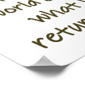 男が世界を旅する – ホーム引用文 ポスター (角)