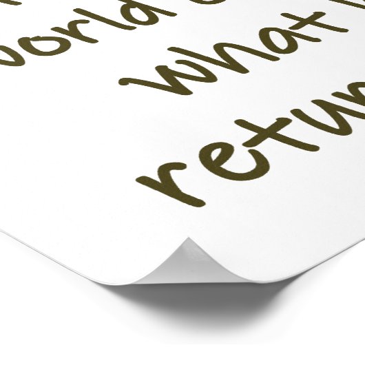 男が世界を旅する – ホーム引用文 ポスター (角)