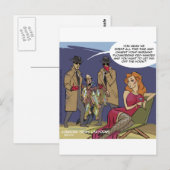 男が倒れた時おもしろいに ポストカード (正面/裏面)