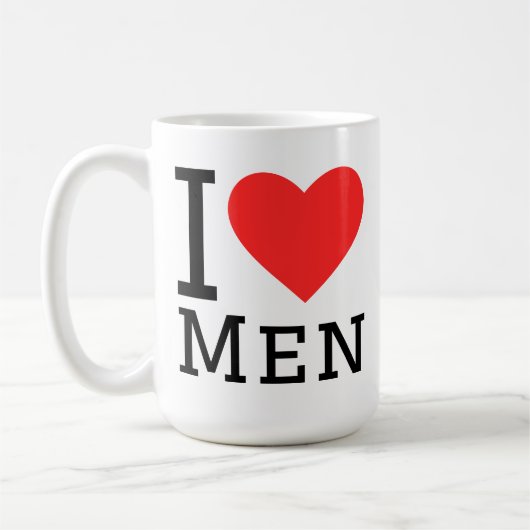 男が好き コーヒーマグカップ (左)
