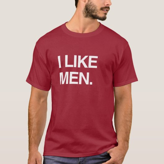 男が好き Tシャツ (正面)