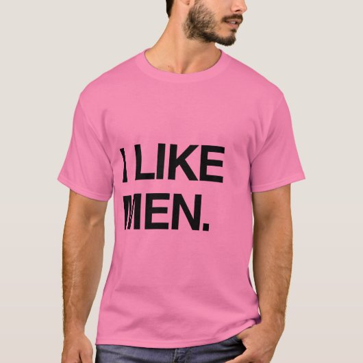 男が好き Tシャツ (正面)