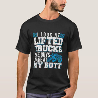 男が私のお尻を見つめるように見えるリフトアップトラック Tシャツ