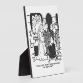 男が花嫁をプロポーズ結婚する – おもしろい フォトプラーク (側面)