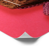 男が避難している姿を描いた4つのケースのinro ポスター (角)