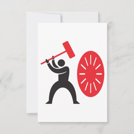 男が鐘を打つ招待状 招待状 (正面)