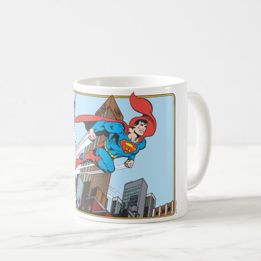 男すごいと超高層ビル コーヒーマグカップ (正面右)