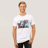 男すごいと超高層ビル トライブレンドＴシャツ (正面全面)