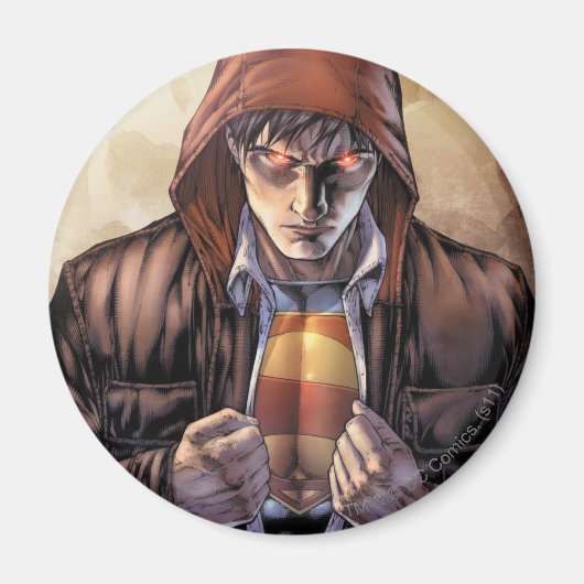 男すごいの地球カバー – 色 マグネット (正面)