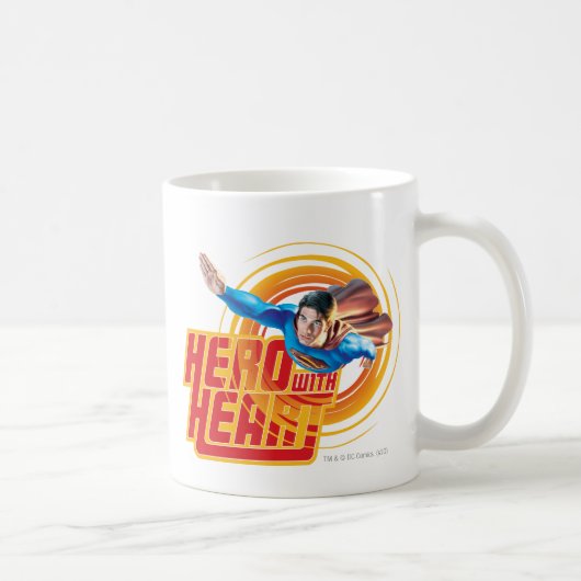 男すごいの英雄とハート コーヒーマグカップ (右)
