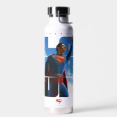 男すごいの見上げポーズ ウォーターボトル (左面)