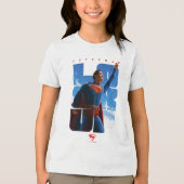 男すごいの見上げポーズ トライブレンドＴシャツ (正面)