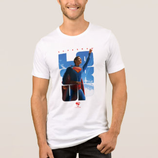 男すごいの見上げポーズ トライブレンドTシャツ