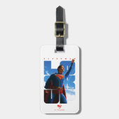 男すごいの見上げポーズ ラゲッジタグ (正面縦)