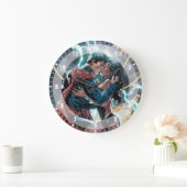 男すごい人疑問に思漫画宣伝芸術 ラージ壁時計 (ホーム)