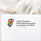 男すごい層レインボーロゴ ラベル (インサイチュ)