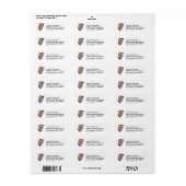 男すごい層レインボーロゴ ラベル (フルシート)