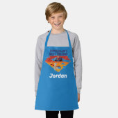 男すごい最高のの友人 エプロン (着用した状態)