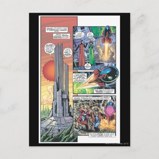 男すごい漫画パネル – クラークの起源 ポストカード (正面)