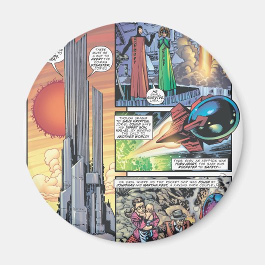 男すごい漫画パネル – クラークの起源 マグネット (正面)