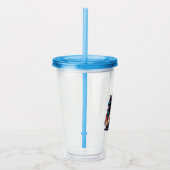 男すごい男、バットマン、女疑問に思のトリニティ アクリルタンブラー (右)