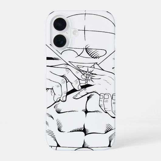 男すごい黒白3 iPhone 16ケース (裏面)