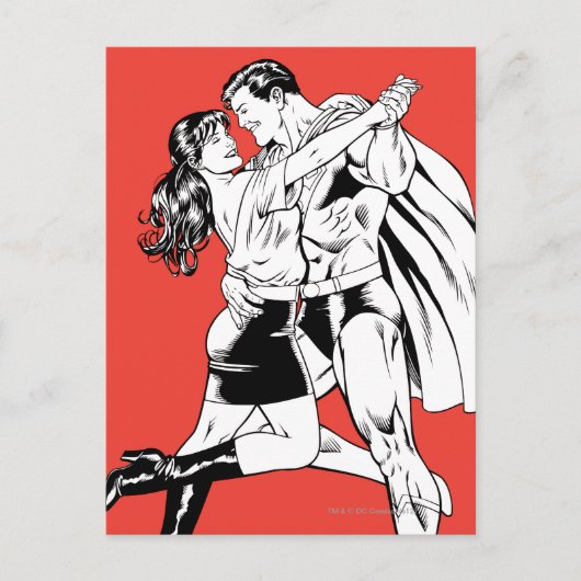 男すごい黒白4 ポストカード (正面)