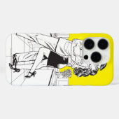 男すごい黒白5 Case-Mate iPhoneケース (裏面 (横))