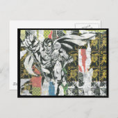 男すごい – コラージュを上げる ポストカード (正面/裏面)