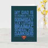 男すごい – 私のパパは… カード (黄色い花)