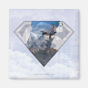 男すごいSシールド  すごい S-Shieldロゴの男性 マグネット