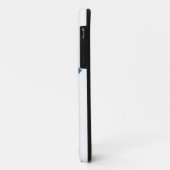 男すごいSシールド |アウトラインの青いログランジゴ Case-Mate iPhoneケース (裏面/左)